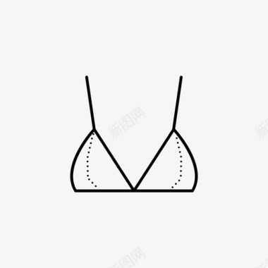 三角胸罩性感图标图标