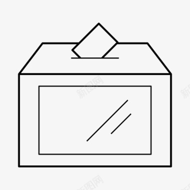 投票箱选举选举选票图标图标