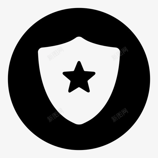 盾牌复选标记防御图标svg_新图网 https://ixintu.com 保护 复选标记 安全 星 用户界面 盾牌 防御