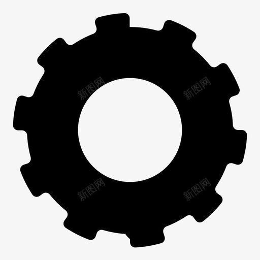 齿轮自动配置图标svg_新图网 https://ixintu.com 自动 设置 配置 齿轮
