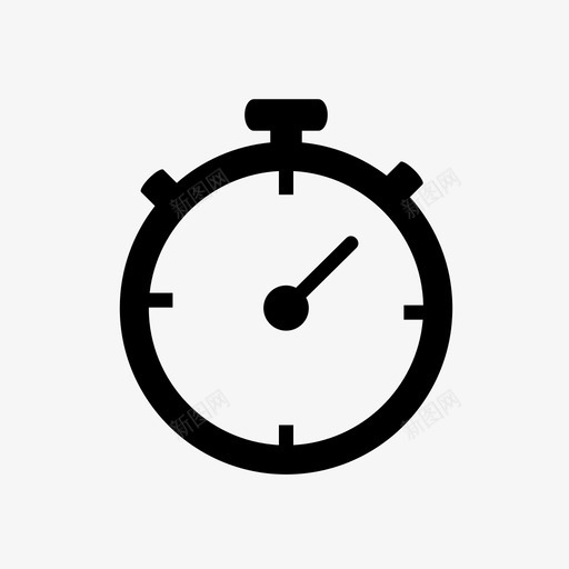 秒表闹钟模拟时钟图标svg_新图网 https://ixintu.com 小时 模拟时钟 秒表 计时器 闹钟