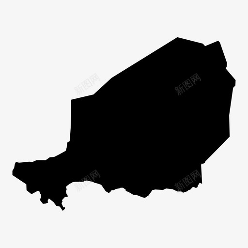 尼日尔非洲国家图标svg_新图网 https://ixintu.com 世界 国家 地理 尼日尔 非洲 非洲地图
