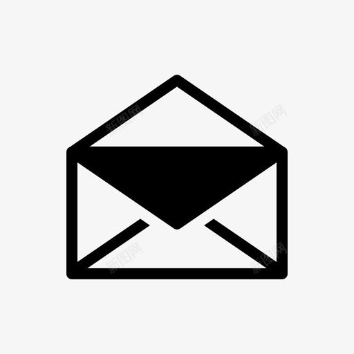 打开邮件信封行图标svg_新图网 https://ixintu.com 信封 打开邮件 行 邮件 集合