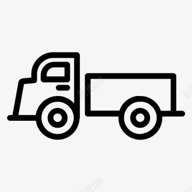 卡车送货车骑乘图标图标