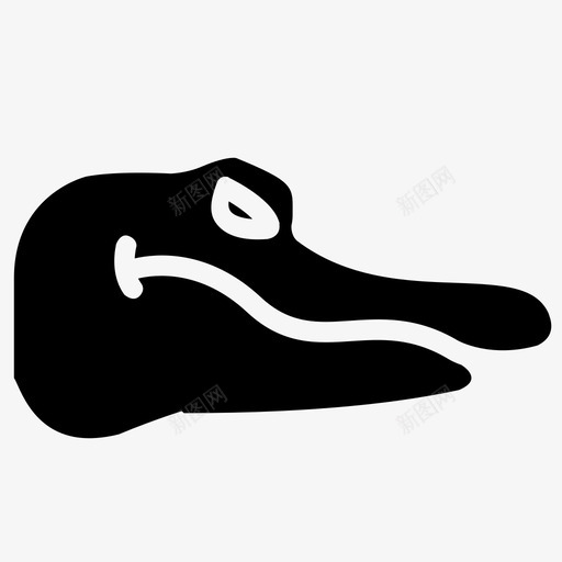 鳄鱼脸动物危险图标svg_新图网 https://ixintu.com 动物 危险 鳄鱼脸