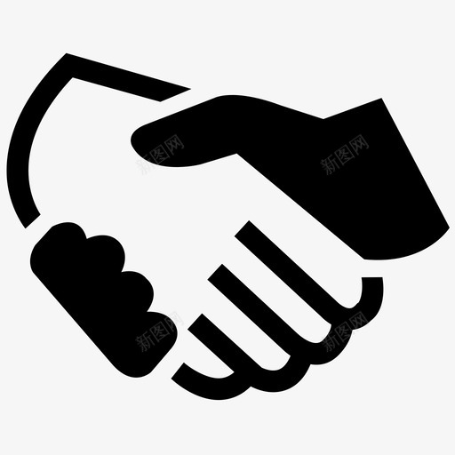握手业务交易图标svg_新图网 https://ixintu.com 业务 交易 会议 合作伙伴 握手
