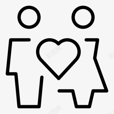 情侣家庭爱情图标图标