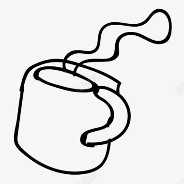 咖啡杯子热巧克力图标图标
