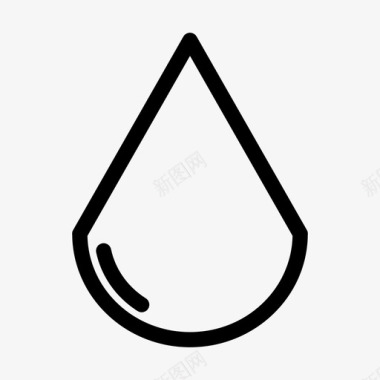 纯水水滴水图标图标