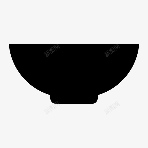 碗容器食物和饮料图标svg_新图网 https://ixintu.com 容器 碗 食物和饮料