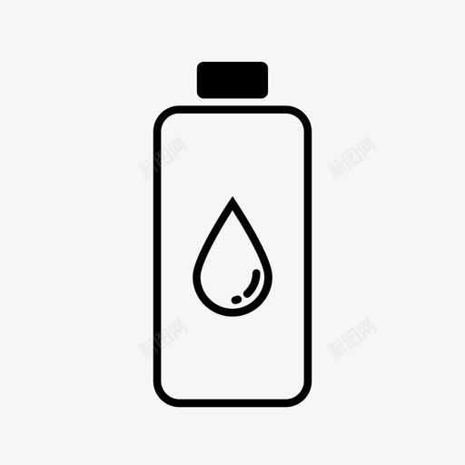 水瓶冷水塑料图标svg_新图网 https://ixintu.com 冷水 塑料 塑料瓶 水滴 水瓶