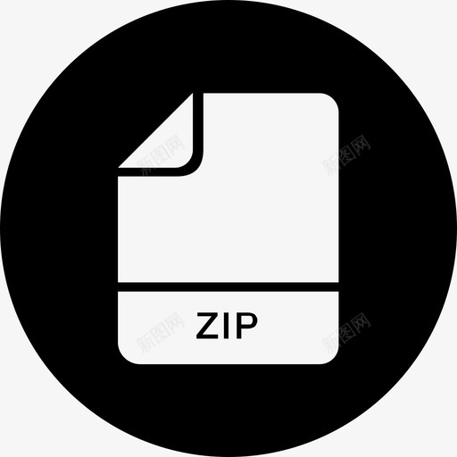 zipdoc文档图标svg_新图网 https://ixintu.com doc zip 文件 文件格式 文档 格式