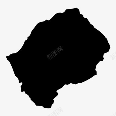 莱索托非洲地理图标图标