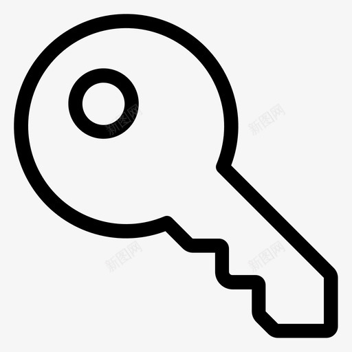 钥匙车钥匙房子钥匙图标svg_新图网 https://ixintu.com 房子钥匙 细线图标 车钥匙 钥匙
