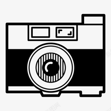相机旧相机摄影图标图标