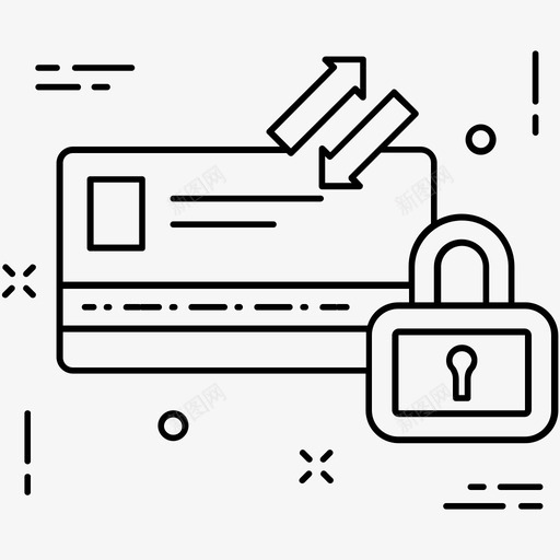 安全银行借记卡锁图标svg_新图网 https://ixintu.com 借记卡 安全银行 挂锁 杂项图标2 锁