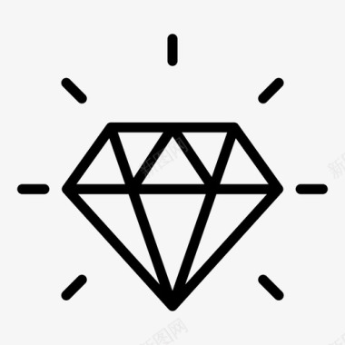 钻石宝石珠宝图标图标