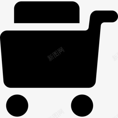 购物车充满了商业符号商业界面和网络图标图标