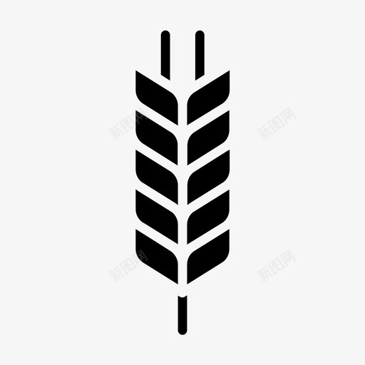 小麦农作物农场图标svg_新图网 https://ixintu.com 农业 农作物 农场 小麦 粮食