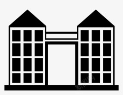 两栋楼两栋楼公寓建筑图标高清图片