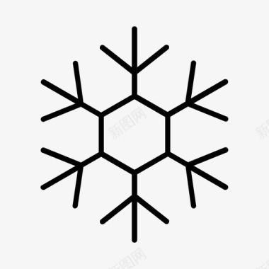 雪花装饰品冬天图标图标