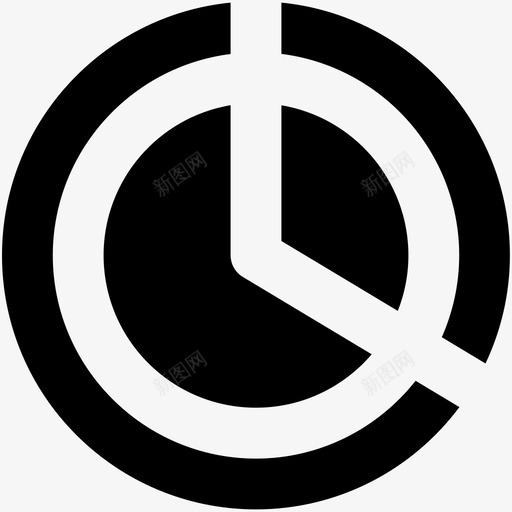 饼图圆形图信息图图标svg_新图网 https://ixintu.com web和用户界面字体图标 信息图 圆形图 统计信息 饼图