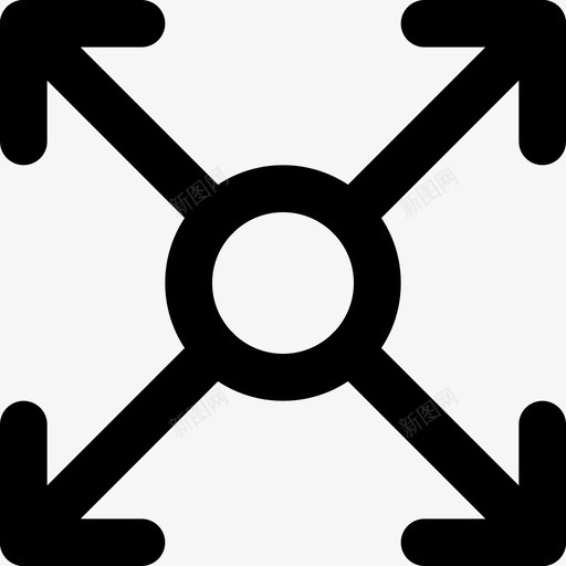 展开圆箭头方向图标svg_新图网 https://ixintu.com 展开圆 方向 箭头 箭头和轮廓