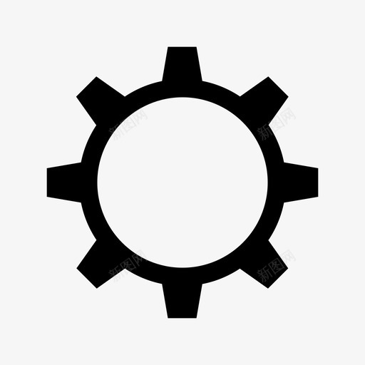 齿轮配置机器图标svg_新图网 https://ixintu.com 机器 设置 过程 配置 齿轮
