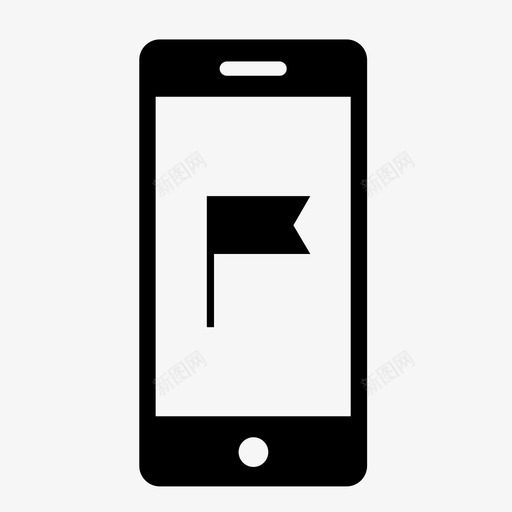 应用程序标志标记电话图标svg_新图网 https://ixintu.com 应用程序标志 手机收藏夹 标记 电话