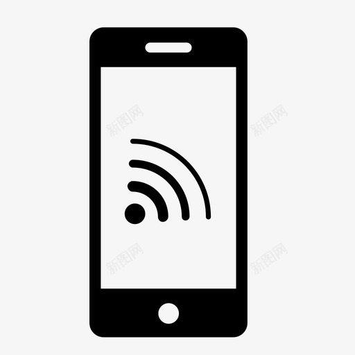 电话wifi互联网网络图标svg_新图网 https://ixintu.com 互联网 电话wifi 电话连接 网络