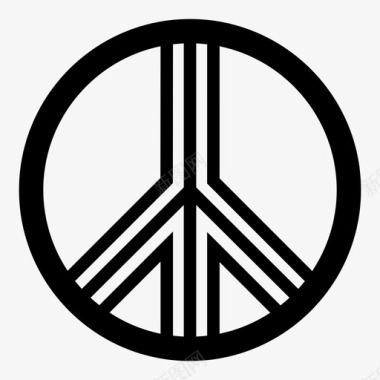 和平的标志自由和谐图标图标