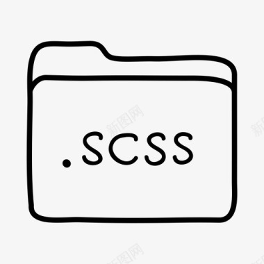 scss文件夹文件夹手绘文件夹图标图标