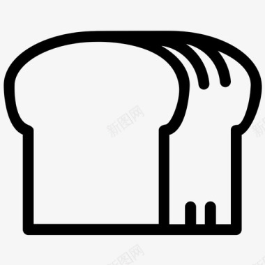面包早餐碳水化合物图标图标