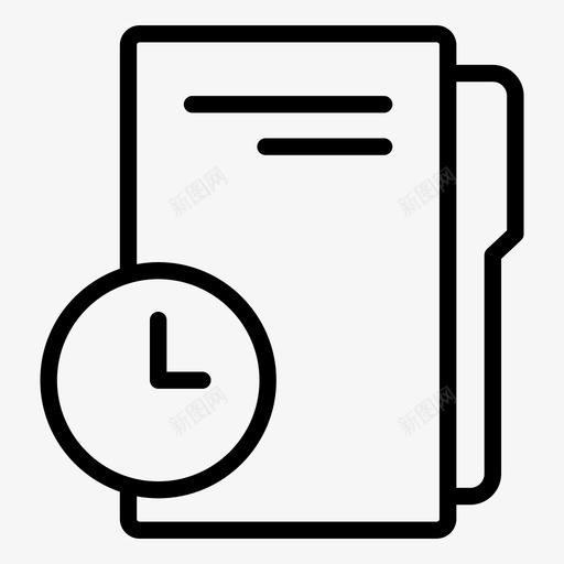 加载文件夹时间表图标svg_新图网 https://ixintu.com 加载文件夹 时间表