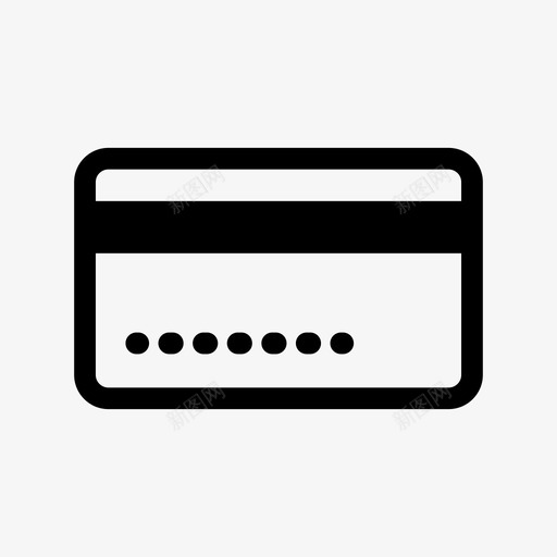 信用卡账单金融图标svg_新图网 https://ixintu.com 信用卡 账单 货币 金融