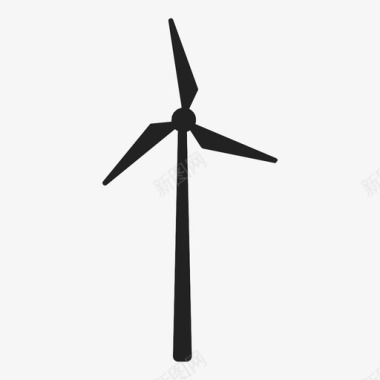 风能环保绿色能源图标图标