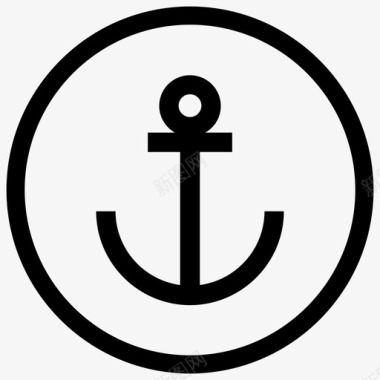 锚海军船图标图标