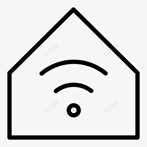 家庭wifi房屋互联网图标svg_新图网 https://ixintu.com 互联网 家庭wifi 房屋 网络 网络服务器概述