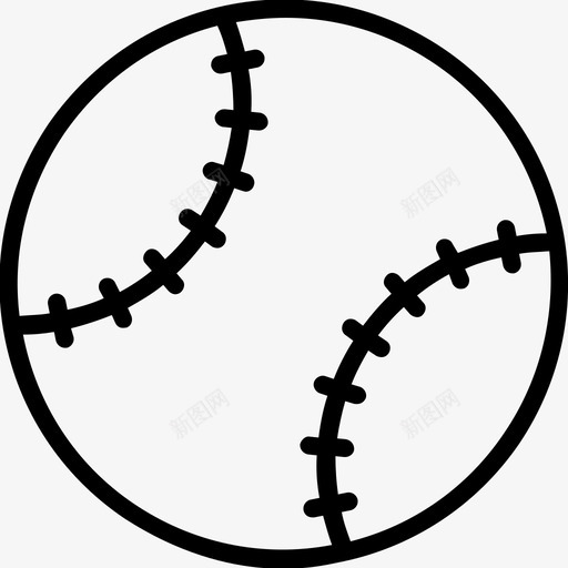 球棒球板球图标svg_新图网 https://ixintu.com 教育线图标 板球 棒球 球 运动 运动球