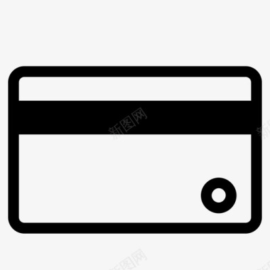 信用卡现金借记卡图标图标