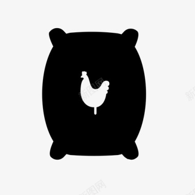 鸡肉饲料玉米农场图标图标