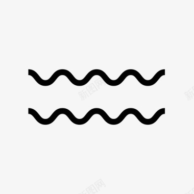 波浪海洋航海图标图标