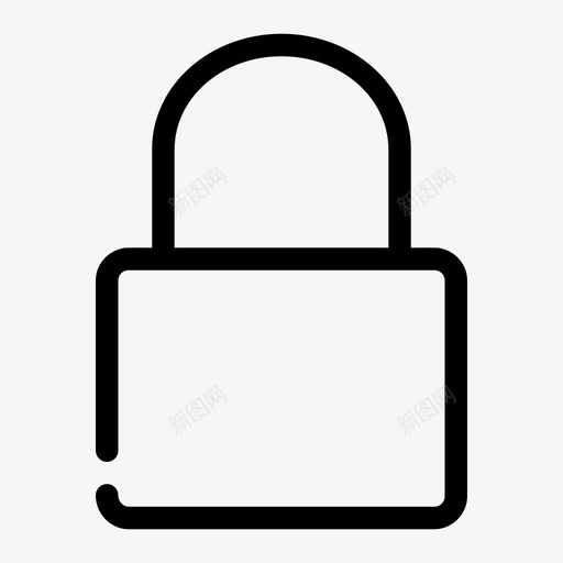 关闭锁锁定挂锁图标svg_新图网 https://ixintu.com 关闭锁 安全 挂锁 锁定