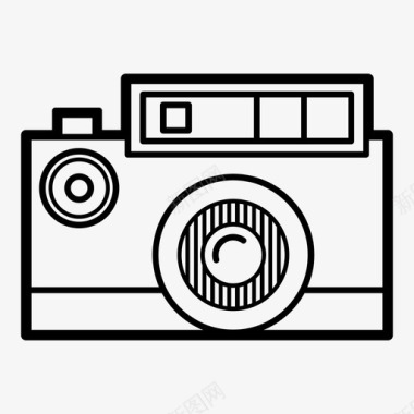 相机旧相机摄影图标图标