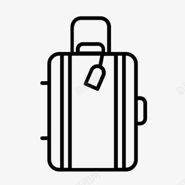 旅行箱假日行李图标图标
