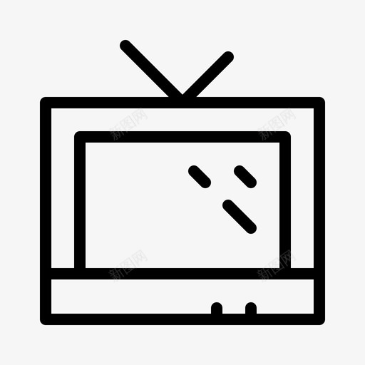 采购产品电视消费电子设备图标svg_新图网 https://ixintu.com 消费电子 电子设备 硬件 设备 采购产品电视