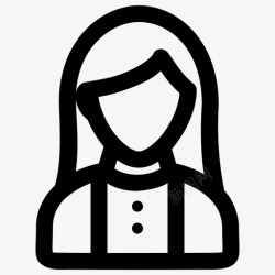 女企业家女商人化身美女图标高清图片