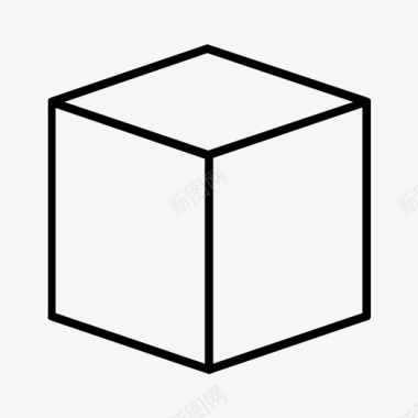 立方体3d盒子图标图标