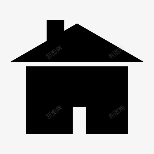 家庭建筑物大厦图标svg_新图网 https://ixintu.com 住宅 大厦 家庭 建筑物