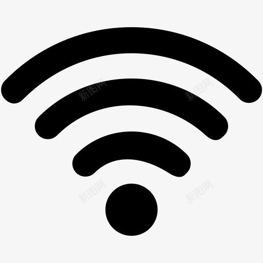 wifiwifi信号wifi区域图标svg_新图网 https://ixintu.com web和用户界面字体图标 wifi wifi信号 wifi区域 无线互联网 无线网络